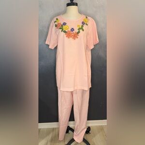 Vintage Lacy Afternoon Top & Pants Set by Shell Kepler – Size Medium